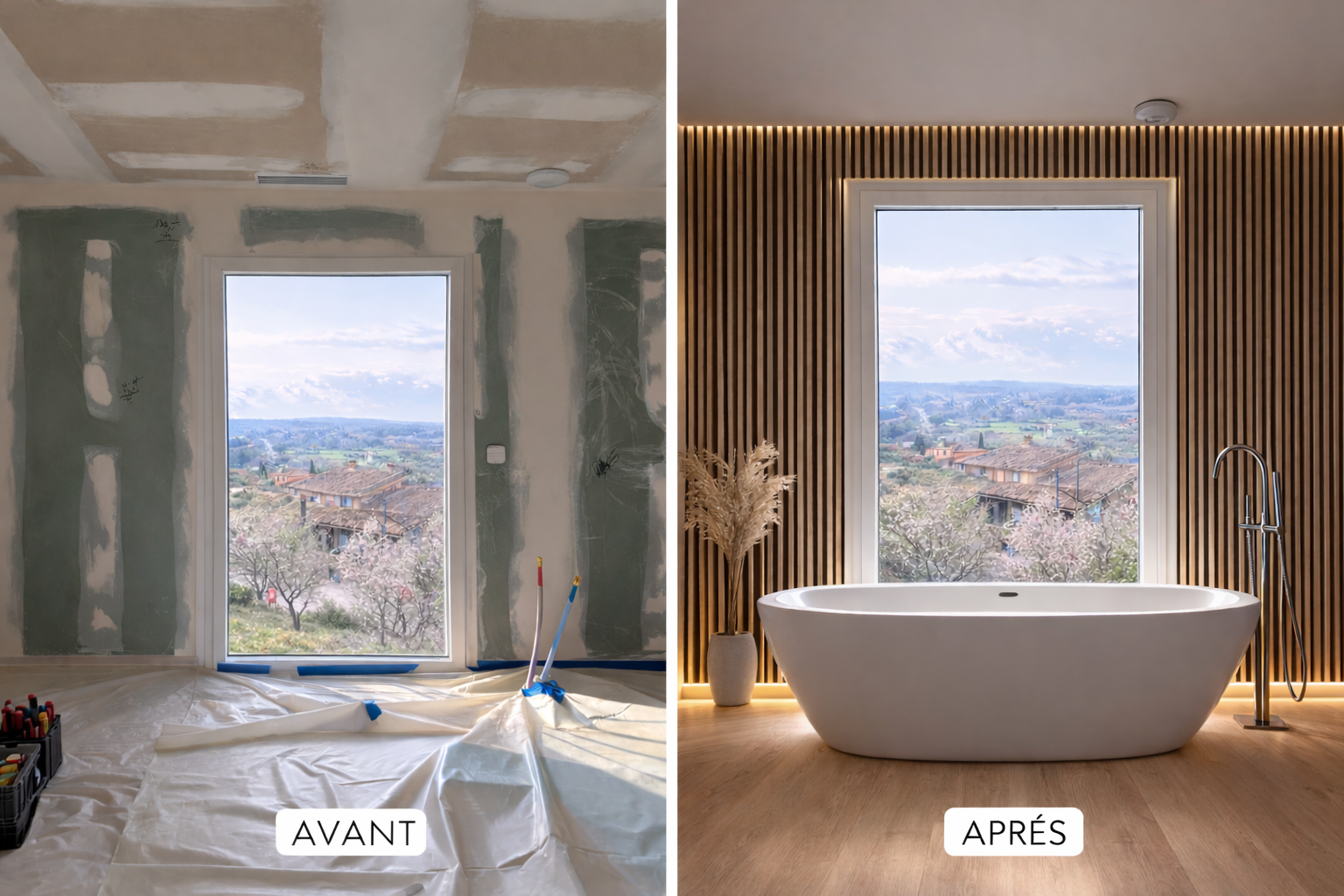Rénovation avant après